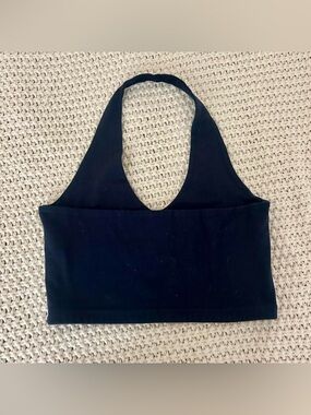 Brandy Melville Navy Blue Halter